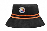 Steelers Fresh Logo Black Wide Brim Hat LX,baseball caps,new era cap wholesale,wholesale hats